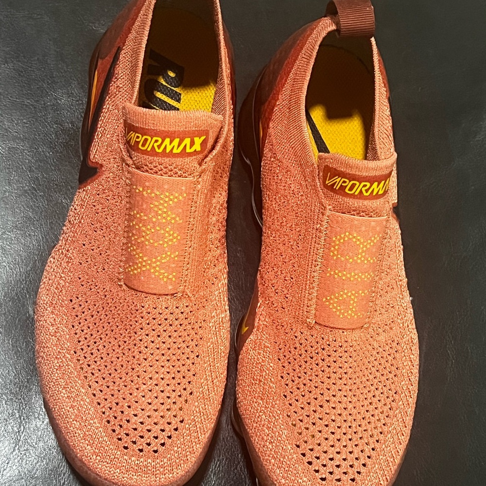 Nike Women's Vapormax Flyknit - Vibrant Orange and Yellow